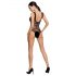 Passion BS086 - Body trasparente a fasce (nero) - S-L