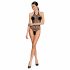 Body in Rete Trasparente "Passion BS087" (Nero) - Taglia Unica S-L 