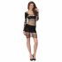 Passion BS105 - mini abito a rete traforato (nero) - S-L