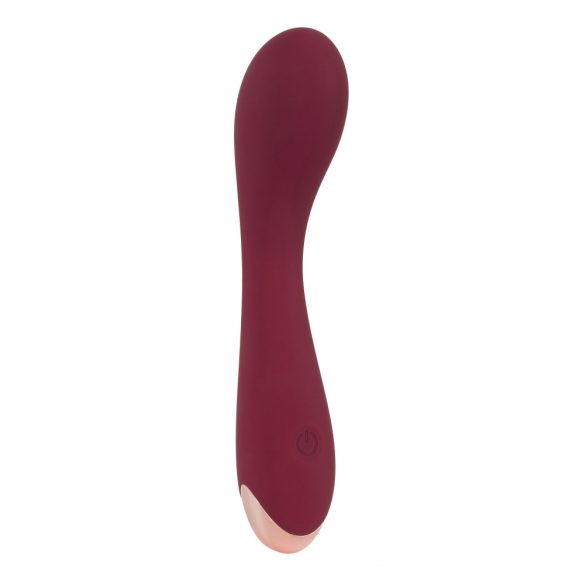 Vibratore Curvo per Punto G Ricaricabile in Silicone (Bordeaux) - Confezione Eco-friendly 