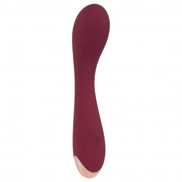 Vibratore Curvo per Punto G Ricaricabile in Silicone (Bordeaux) - Confezione Eco-friendly 