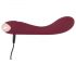 Vibratore Curvo per Punto G Ricaricabile in Silicone (Bordeaux) - Confezione Eco-friendly 