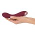 Vibratore Curvo per Punto G Ricaricabile in Silicone (Bordeaux) - Confezione Eco-friendly 