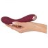 Vibratore Curvo per Punto G Ricaricabile in Silicone (Bordeaux) - Confezione Eco-friendly 