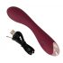 Vibratore Curvo per Punto G Ricaricabile in Silicone (Bordeaux) - Confezione Eco-friendly 