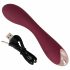 Vibratore Curvo per Punto G Ricaricabile in Silicone (Bordeaux) - Confezione Eco-friendly 