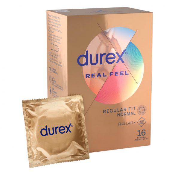 Durex Real Feel - Preservativi senza lattice (16 pz)