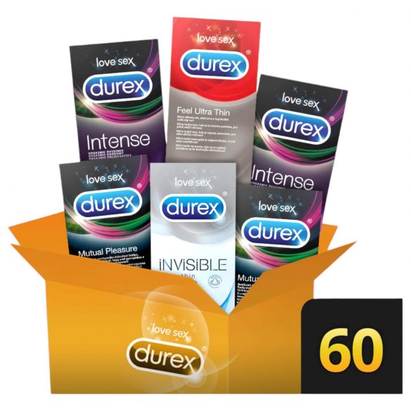 Durex Premium - pacchetto di preservativi extra piacere (6 x 10 pezzi)