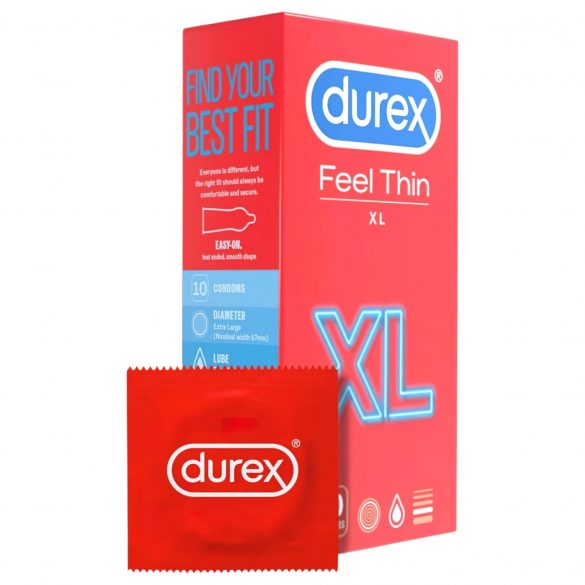 Durex Feel Thin XL - preservativo sensazione realistica (10 pezzi)