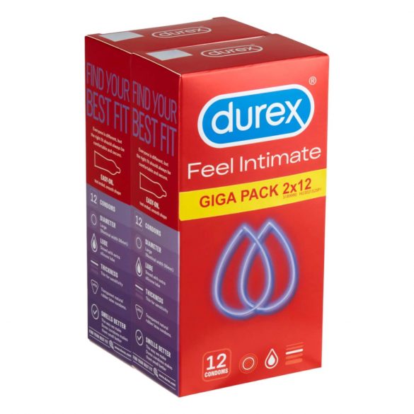 Durex Feel Intimate - Thin Condom Pack (2x12pcs) 