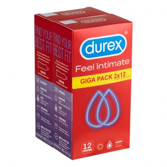 Durex Feel Intimate - confezione di preservativi ultra sottili (2x12pz)