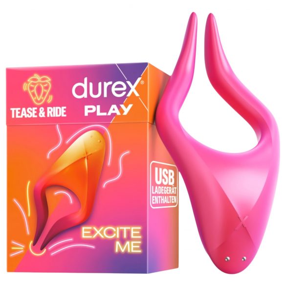 Durex Tease & Ride - Stimolatore multi-zona erogena (rosa)