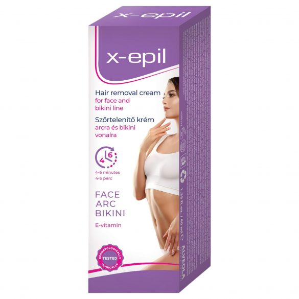 Crema Depilatoria X-Epil per Viso e Zona Bikini (40ml) 