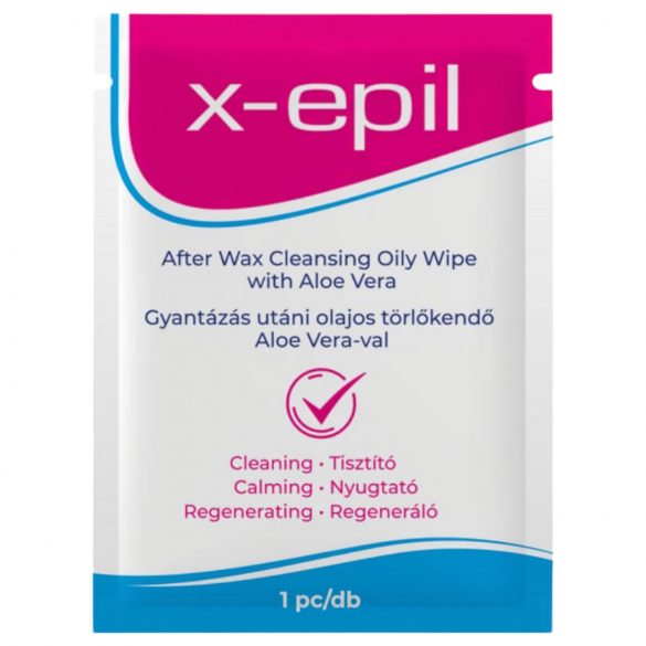 X-Epil - Salvietta oleosa post-ceretta con Aloe Vera (1 pezzo)