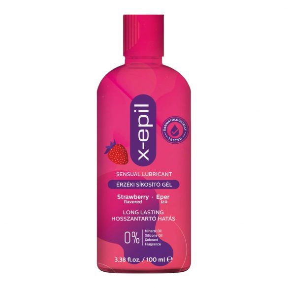 Gel Lubrificante Sensuale al Gusto di Fragola X-Epil (100ml) 