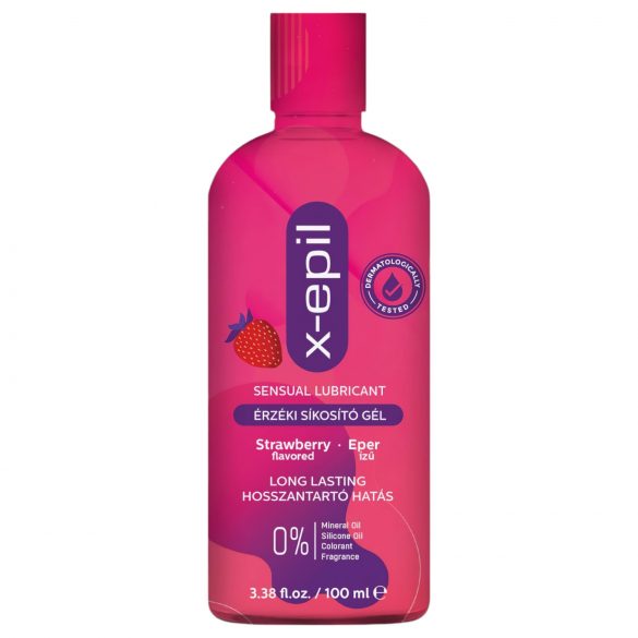 X-Epil - Gel lubrificante sensuale al gusto di fragola (100ml)