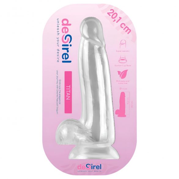 Desirel Titan - dildo realistico con testicoli (naturale)