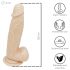 Desirel Titan - dildo realistico con testicoli (naturale)