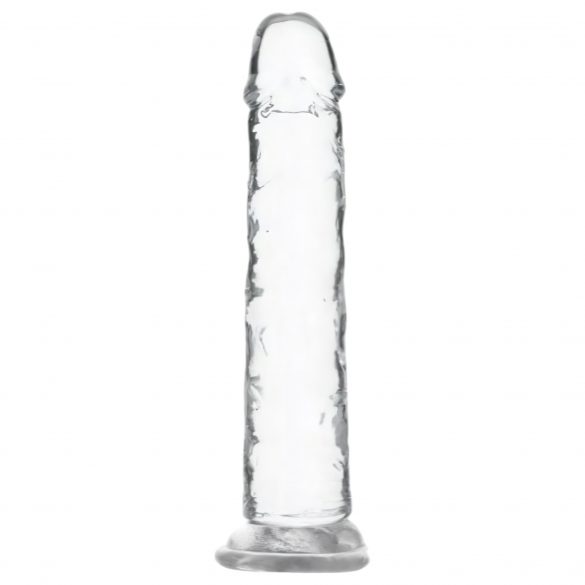 Dildo Trasparente con Base a Ventosa - Crystal Addiction - 18cm 