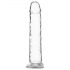 Addiction Crystal - dildo con ventosa (trasparente) - 18 cm