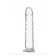 Dildo Trasparente con Base a Ventosa - Crystal Addiction - 18cm