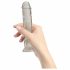 Dildo Trasparente con Base a Ventosa - Crystal Addiction - 18cm 