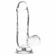 Dildo Trasparente con Ventosa e Testicoli "Addiction Crystal" - 15cm 