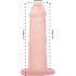 Dildo in Silicone con Ventosa Addiction Coctails - Color Pesca 