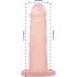 Dildo in Silicone con Ventosa Addiction Coctails - Color Pesca 