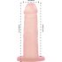 Dildo in Silicone con Ventosa Addiction Coctails - Color Pesca 