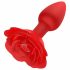 Rosa Solitaria Plug - Vibratore Anale Ricaricabile con Radiocomando (rosso) 