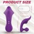 Sex HD Chomper - vibratore impermeabile per clitoride e anale (viola)