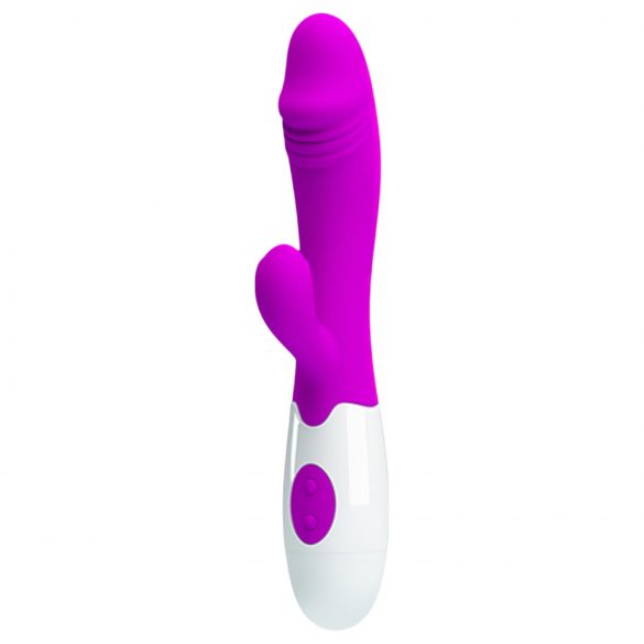 Pretty Love Snappy - Vibratore G-spot impermeabile con stimolatore clitoride (viola)