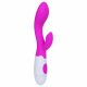 Vibratore Punto G Impermeabile con Stimolatore Clitorideo Pretty Love Brighty (Viola) 