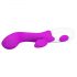 Vibratore Punto G Impermeabile con Stimolatore Clitorideo Pretty Love Brighty (Viola) 