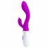 Vibratore Punto G Impermeabile con Stimolatore Clitorideo Pretty Love Brighty (Viola) 