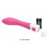 Vibratore Impermeabile per Punto G "Pretty Love Bishop" in Velluto (Rosa-Bianco) 