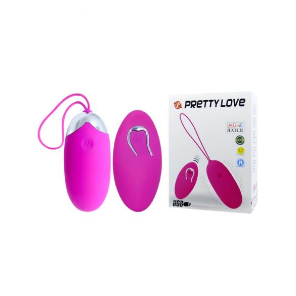 Uovo Vibrante Pretty Love Berger - Ricaricabile e Radiocomandato (Rosa) 