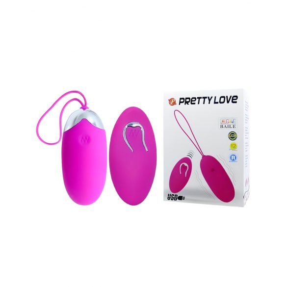 Uovo Vibrante Pretty Love Berger - Ricaricabile e Radiocomandato (Rosa) 