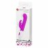 Centaurino Pretty Love - Vibratore per punto G impermeabile con stimolatore clitorideo (viola) 