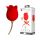 ROSE LOVER - Vibromassaggiatore Linguale Ricaricabile per Clitoride 2in1 (Rosso) 