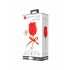 ROSE LOVER - Vibromassaggiatore Linguale Ricaricabile per Clitoride 2in1 (Rosso) 