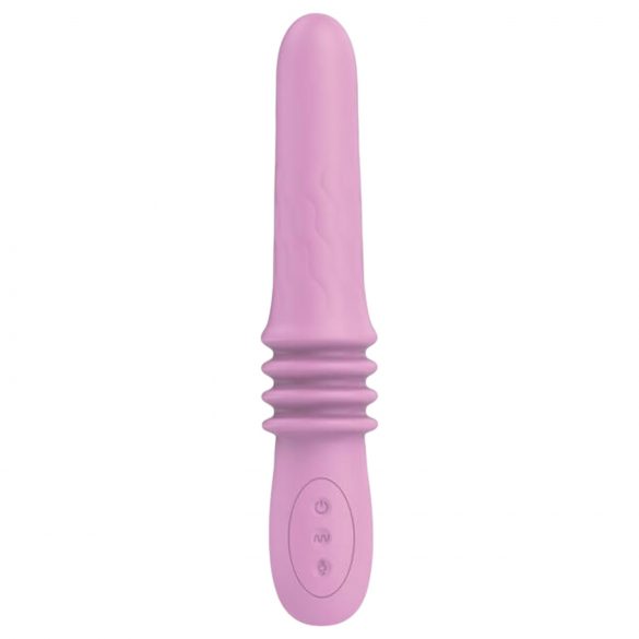 Vibratore ricaricabile impermeabile con movimento pulsante Pretty Love Susie (rosa) 