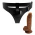 Pretty Love Harness - fondo universale con dildo - 17 cm (nero) 