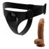 Pretty Love Harness - fondo universale con dildo - 17 cm (nero) 