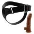 Pretty Love Harness - fondo universale con dildo - 17 cm (nero) 