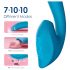 Vibeconnect - Vibratore impermeabile G-spot e stimolatore clitorideo (blu)