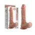 Dildo realistico con testicoli e ventosa - Dual Density 20cm (color carne) 