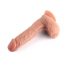 Dildo realistico con testicoli e ventosa - Dual Density 20cm (color carne) 