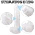 Sex HD Martin - dildo realistico con base a ventosa e testicoli (bianco)